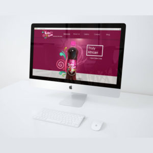Zobo Cola Website Desktop View