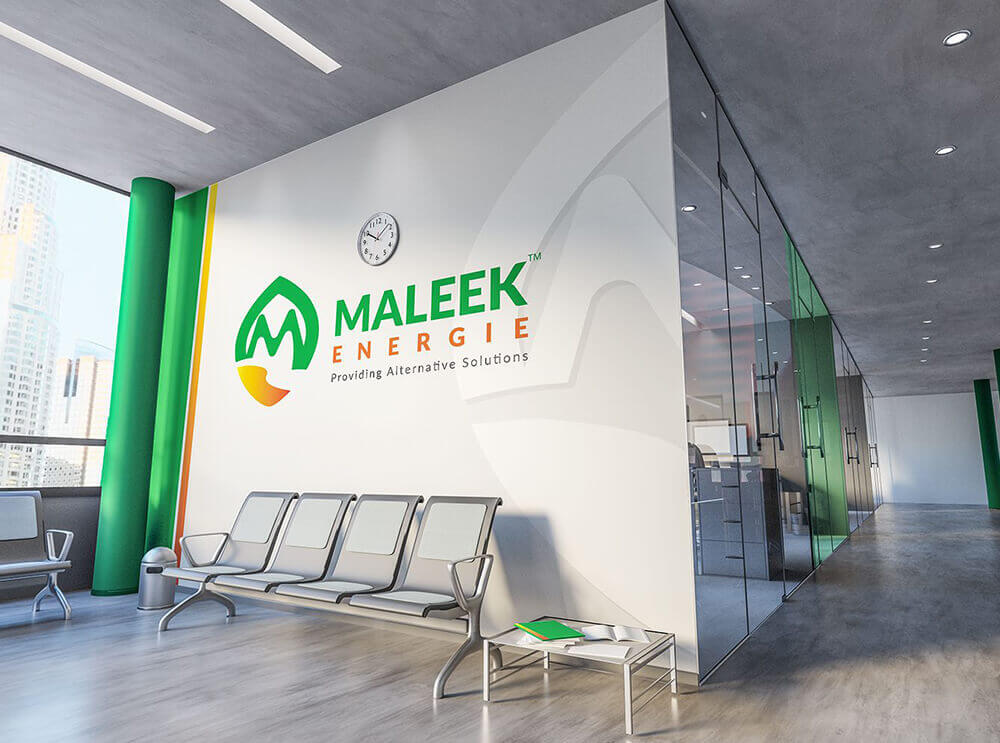 Environmental Branding for Maleek Energie by Ultigraph