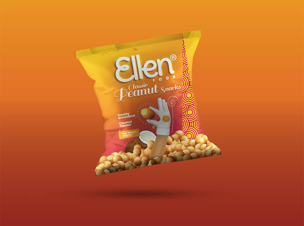 Peanut Package Design for Ellen Peanut | Anambra | Nigeria - Ultigraph