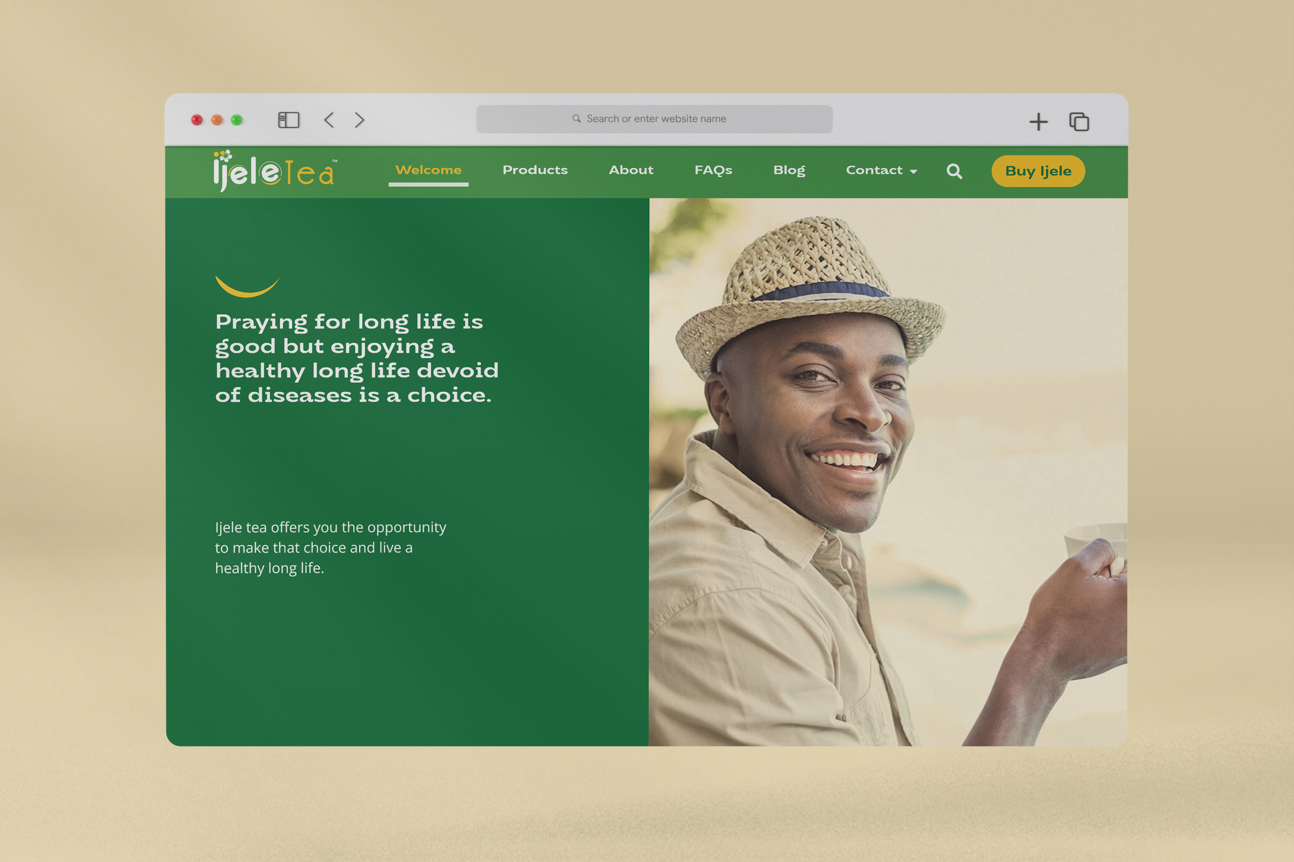 Ijele Tea Website Design