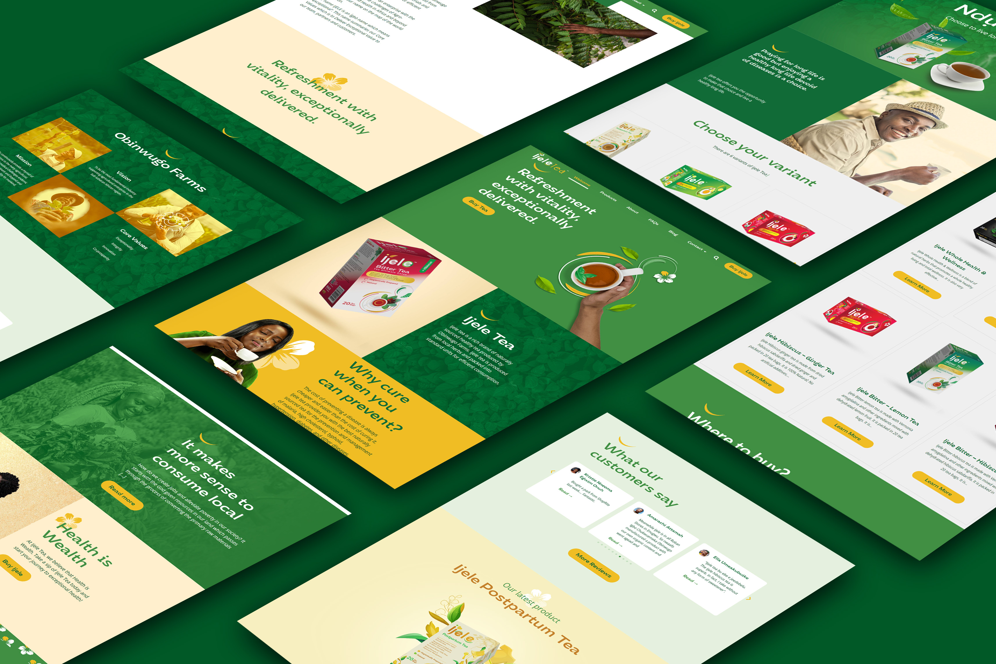 Ijele Tea Website Design