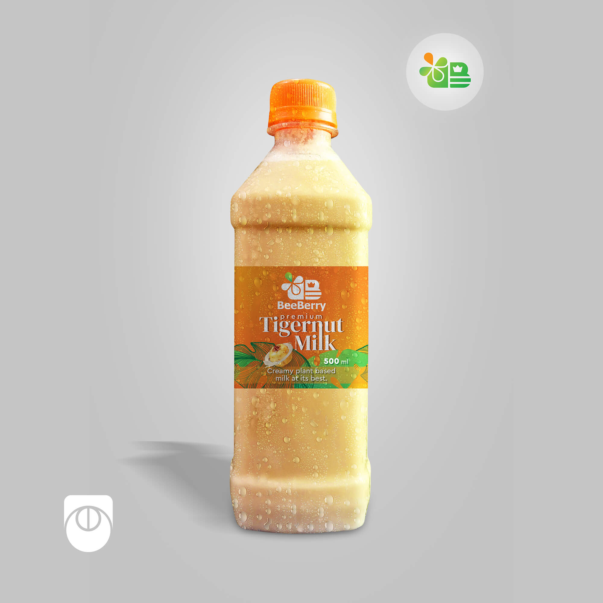 BeeBerry Tigernut Milk Label Design and Printing by Ultigraph