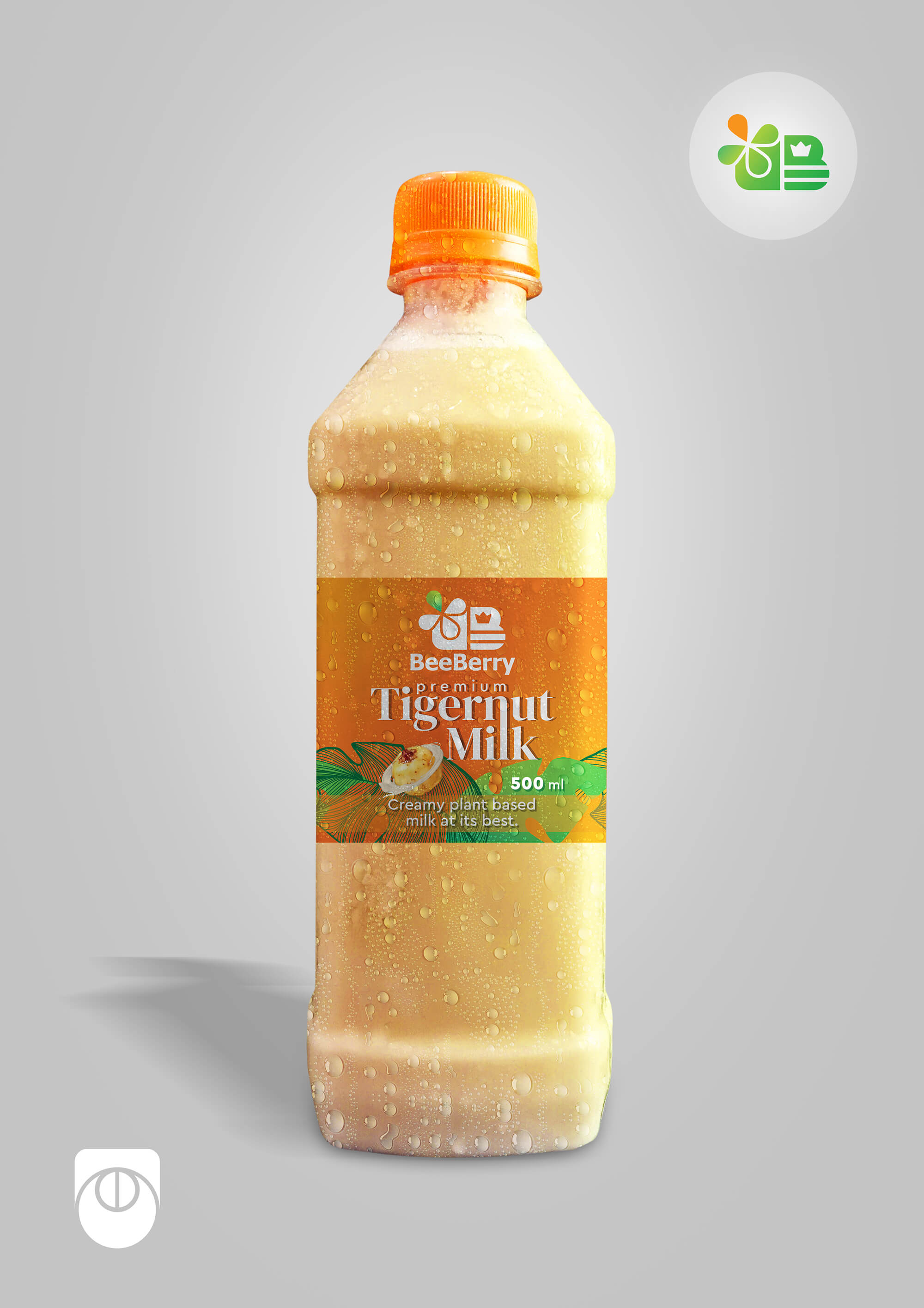 BeeBerry Tigernut Milk Label Design and Printing by Ultigraph