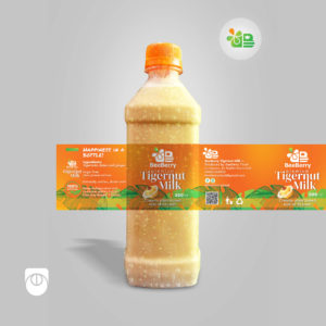 BeeBerry Tigernut Milk Label Design and Printing by Ultigraph