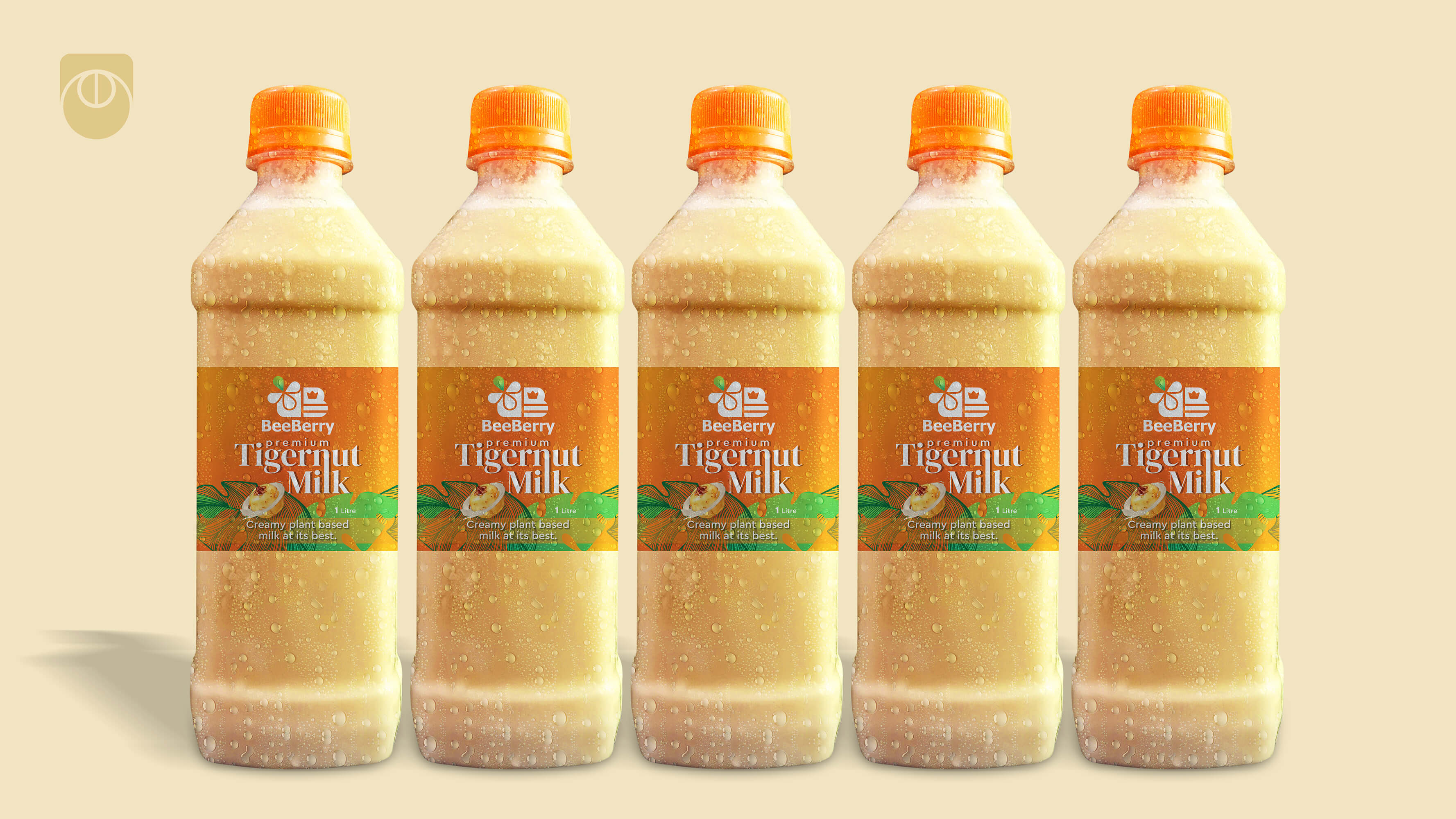 BeeBerry Tigernut Milk Label Design and Printing by Ultigraph